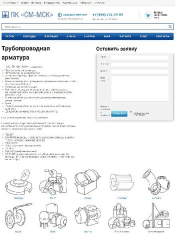 Продвижение сайта www.santehmetservis.ru